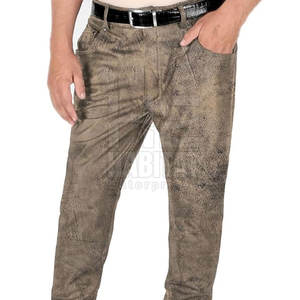 กางเกงหนังผู้ชายขายดีที่สุด สวมใส่สบาย หนังนุ่ม ทนทาน ดีไซน์ทันสมัย เหมาะสำหรับใส่ลำลอง - Product Image 3