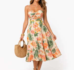 Vestido Casual Formal de Verano para Mujer, Sin Mangas, Transpirable, Duradero y de Secado Rápido, Vestido de Verano Sólido de Alta Calidad - Product Image 1