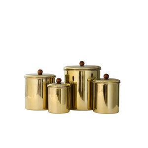 Modern Handmade Pure <b>Copper</b> Kitchen Canister Set Of 3 Hammered Vintage Style Food Storage Jars With Brass <b>Knobs</b> Cheapest Price - Product Image 2