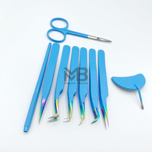 Pinzas para Extensión de Pestañas |   Aplicador de Pestañas de Precisión de Acero Inoxidable de Alta Calidad para Extensiones de Pestañas Profesionales - Product Image 2