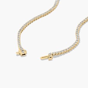 Collar de tenis Chevron con diamantes cultivados en laboratorio de 15.00 quilates, oro blanco de 10 quilates, certificado IGI, 18 pulgadas, joyería de lujo para boda, OEM ODM - Product Image 6