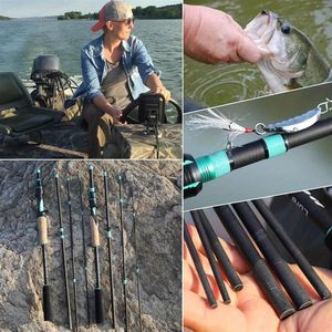 Caña de Pescar de Fibra de Vidrio de 180 cm/70.86 Pulgadas, 4 Secciones, para Pesca con Señuelos, Caña de Pescar de Tono M, Accesorios para Pesca de Carpas - Product Image 5
