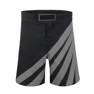 Shorts de combat BJJ personnalisés pour hommes - Shorts d'entraînement MMA avec ceinture élastique et design à fentes latérales - Vente en gros - Product Image 2