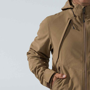 Veste softshell à capuche pour homme et femme, coupe-vent et imperméable, veste décontractée pour les sports de plein air - Product Image 4