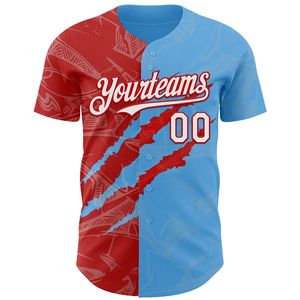 Maillot de baseball personnalisé, entièrement boutonné, léger, en coton biologique, antibactérien, imprimé en sérigraphie, col en V, manches courtes, unisexe - Product Image 6