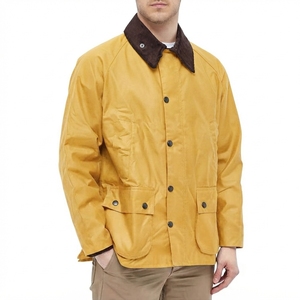 Wax Cotton Jackets Custom Outdoor Casual Lightweight Water Resistant Full Zip Utility Outerwear - Product Image 1