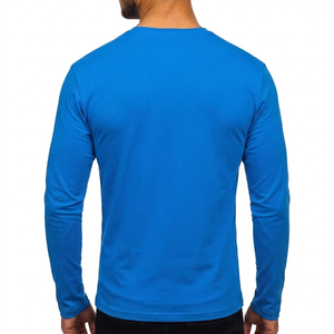 Custom 180gsm Heavyweight 100% Cotton Knitted Solid Casual Blank Regular Fit Fashion Drop Shoulder <b>Men's</b> T-Shirt Quick Dry - Product Image 2