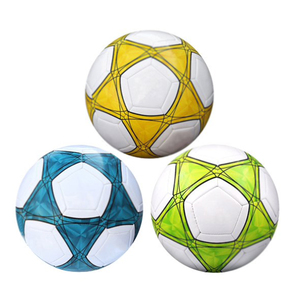 Ballon de football de haute qualité taille 5, logo personnalisé, design hybride en PU sans couture, cousu à la machine, utilisation intérieure/extérieure, emballage carton - Product Image 1