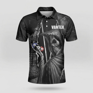 Camiseta de Polo para Hombre, Uniforme Personalizado para Jugador de Billar, Camiseta Deportiva Transpirable Estilo Golf, Ropa Casual con Logotipo Personalizado - Product Image 1