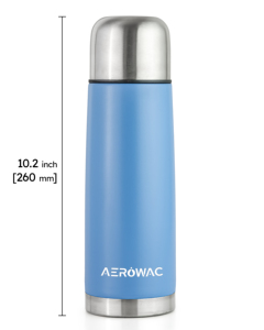 Botella de hidratación al vacío de acero inoxidable Prestige, recipiente aislante reutilizable para bebidas con asa de transporte segura para actividades al aire libre. - Product Image 6