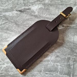 Étiquettes de bagages personnalisées en cuir véritable de luxe, faites à la main, porte-identifiant de voyage personnalisé, gravure de nom, respectueux de l'environnement - Product Image 5