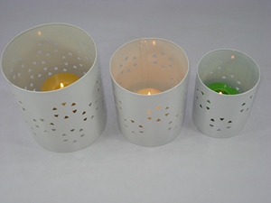 Juego de 3 Portavelas de Hierro - Product Image 1