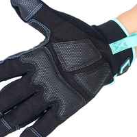 Gants de course à doigts entiers en PU, antidérapants, pour activités de plein air, unisexes, avec fermeture auto-agrippante
