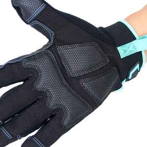 <b>Full</b> Finger Racing Gloves PU Material Non <b>Slip</b> Outdoor Activities Unisex Hook And Loop Closure - Product Image 6