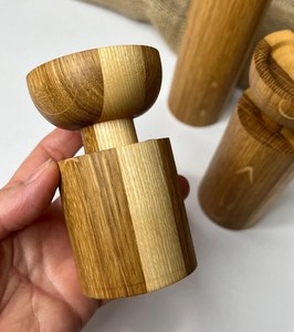 Candelabros de Madera Hechos a Mano, Portavelas de Madera Artesanales, Decoración Rústica para Mesa, Decoración Escandinava para el Hogar, Centro de Mesa para Bodas - Product Image 6
