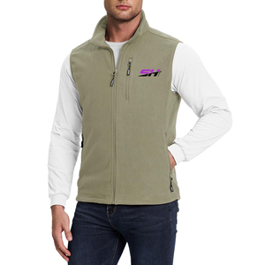 Chaleco de Forro Polar para Hombre, Cuello Alto, Cierre de Cremallera, Resistente al Viento, Ropa Casual para Exteriores, Bolsillos con Cremallera, para Clima Frío, Cómodo, Precio Bajo - Product Image 1