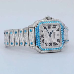 Reloj de Lujo para Hombre con Cronógrafo de Diamantes, Correa de Goma Roja y Negra con Camuflaje, Bisel con Incrustaciones de Diamantes, Esfera Deportiva de Cuarzo, Números Arábigos - Product Image 6