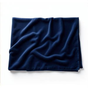 Couverture Raschel de luxe 2 KG bleu marine, douce et chaude pour l'hiver, idéale pour la maison ou l'hôtel, en polyester - Product Image 1