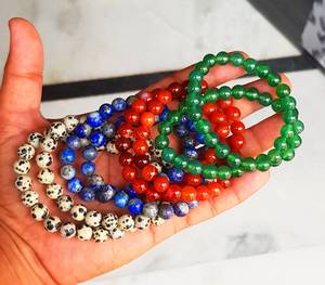 Natural Gemstone Beads Bracelet Handmade Stretchy Bracelet <b>For</b> <b>Men</b> Women Healing Crystal Jewelry Gift Item - Product Image 5