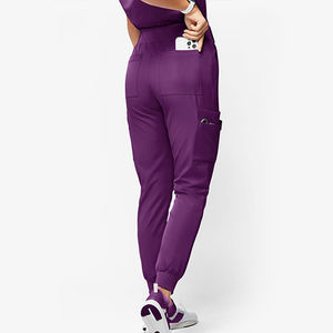 Pantalones de Enfermera para Mujer, Diseño Personalizado, de Alta Calidad, Ajustados, de Poliéster, Rayón y Spandex, Transpirables, Lisos, con Cordón y Cintura Elástica - Product Image 4