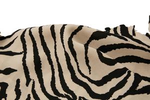 Blusa Ecológica de Algodón Satinado con Estampado de Cebra para Mujer, Cuello en V, Manga Larga, Corte Holgado, Tallas Grandes, Ropa de Verano 2026 - Product Image 5