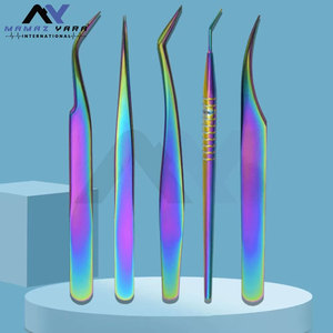 Ensemble de 5 pinces à épiler en acier inoxydable de qualité supérieure pour extensions de cils et épilation des sourcils, pour femmes et hommes - Product Image 5