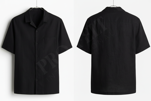 Nouvelle Collection 2026 – Chemise Habillée Décontractée Unie à Manches Courtes et Boutons – Confortable et Élégante – Vente en Gros - Product Image 2