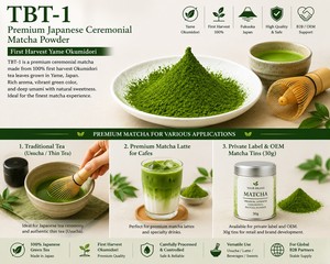 Té Verde de Primera Calidad Marvellous Quality First Harvest TBT-1 Ceremonial Yame Okumidori, Polvo de Matcha Japonés en Bolsa - Product Image 4