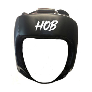 HOB <b>Boxing</b> Head Guard Red Black PU Leather Protective Gear for Adults Unisex Sport Helmet - Product Image 6