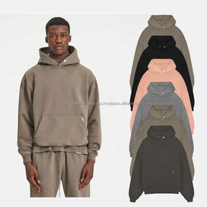 Personnalisé Top Qualité Sérigraphie Bouffante Fermeture Éclair Double Fermeture Éclair À Capuche Polaire Coton Français Terry Sans Cordes Sweat À Capuche Surdimensionné Hommes Hoodies - Product Image 5
