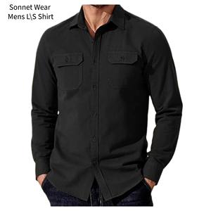 เสื้อเชิ้ตคาวบอยชาย แขนยาว ผ้าฝ้าย ติดกระดุม มีกระเป๋า - Product Image 6