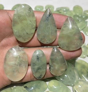 Piedras Preciosas Sueltas de Prehnita Natural en Diferentes Formas, Cabujones con Reverso Plano, Piedras Preciosas al por Mayor, Cabujones de Todos los Tamaños Disponibles - Product Image 2