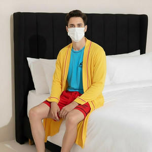 ชุดนอนดีไซน์โดดเด่นสำหรับผู้ชาย กางเกงวอร์มเอวสูงสำหรับออกกำลังกายและพักผ่อน มีกระเป๋า กางเกงออกกำลังกาย กางเกงนอนสำหรับผู้หญิง - Product Image 2