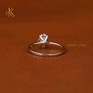 Elegante Anillo de Boda con Diamante Cultivado en Laboratorio, Chapado en Oro de 10K, Brillo Radiante, Diseño Clásico, Anillo de Amor Eterno, Regalo Perfecto para Parejas - Product Image 6