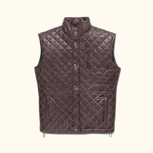 Chaleco de Cuero para Hombre Hecho en Fábrica a Precio Competitivo, Personaliza tu Propio Logotipo, Chaleco de Cuero Profesional de Primera Calidad, Cantidad al por Mayor - Product Image 2