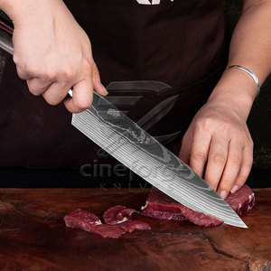 Ensemble de couteaux de chef de bonne qualité avec manche en bois, accessoires de cuisine, ensemble de couteaux de chef à prix raisonnable - Product Image 6