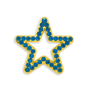 Broches de metal personalizados con estrellas y diamantes de imitación para decoración de vestidos de mujer de alta calidad y lujo. - Product Image 5