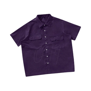 เสื้อเชิ้ตแขนสั้นแบบกระดุม ปรับแต่งได้ พรีเมียม ผ้าฝ้าย 100% เป็นมิตรกับสิ่งแวดล้อม ระบายอากาศได้ดี เหมาะสำหรับใส่ทำงานลำลอง รับผลิตแบบ OEM/ODM - Product Image 2