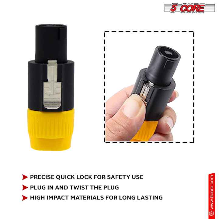 High Quality 6-Pack SPKN BGO Audio Jack Male Pin Adapter Audio & Video Connectors for Speakers