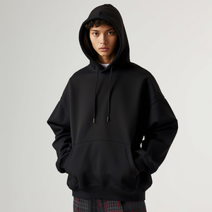 Sudadera con Capucha para Hombre, sin Cordón, Minimalista, de Algodón y Felpa, con Personalización OEM ODM - Product Image 3