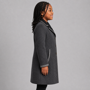 Nuevos abrigos de lana para niños para el invierno, abrigos de lana cálidos para niños, ropa exterior informal y elegante, chaquetas cómodas para clima frío para niños - Product Image 2