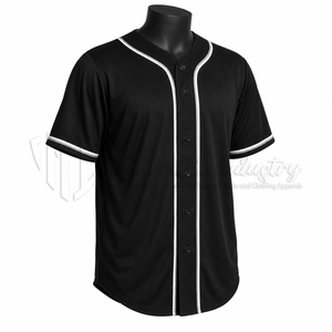 Classic Blank Baseball Jersey Custom <b>Button</b> Up Team Uniform Premium Polyester Athletic Baseball <b>Shirt</b> OEM ODM Wholesale - Product Image 3