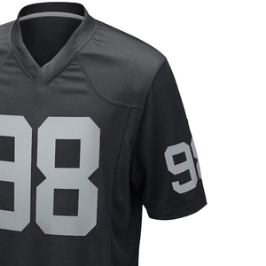 TOP OEM American Football Jersey Wholesale Custom Design 100% Polyester Unisex Short Sleeve Anti-Bacterial Breathable <b>Sale</b> - Product Image 4