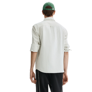 Chemise Oxford classique pour homme, coupe classique, coton, manches longues, boutonnée, style décontracté, pour le bureau, confortable et élégante. - Product Image 3