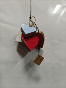 เกล็ดหิมะไม้แขวนประดับ ดาวไม้แขวนประดับ หัวใจไม้แขวนประดับ - Product Image 1