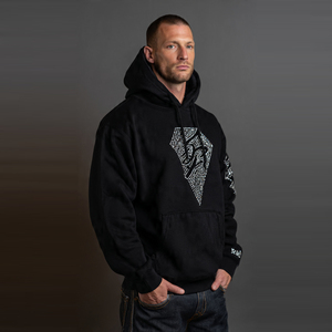 Sweat à capuche en strass pour homme, style streetwear hiver, vêtement de jogging, pull à logo en strass, hauts à capuche pour homme - Product Image 5