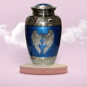 Angel Wings โกศสำหรับผู้ผลิตขี้เถ้า,โกศที่ระลึกเถ้ากระดูกของมนุษย์อุปกรณ์งานศพจากผู้ผลิตโกศที่ระลึกของอินเดีย - Product Image 2