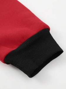 Échantillon Gratuit OEM Ensemble Sweat-shirt et Pantalon Homme 50% Coton 50% Polyester Manches Longues Imprimé Oversize Pull à Capuche Vente en Gros Noir - Product Image 2