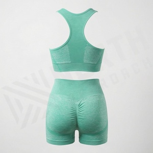 Ensemble de yoga pour femmes, vêtements de sport, leggings de fitness, soutiens-gorge, vêtements sans couture, vêtements respirants, tenue de sport - Product Image 2