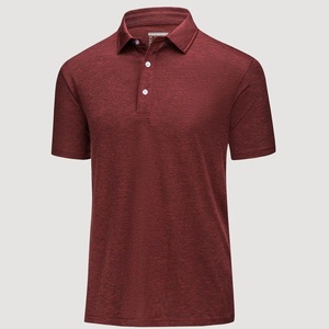 Polo en tricot bleu marine à manches courtes pour homme, couleur unie, style décontracté, coupe classique, col boutonné - Product Image 6